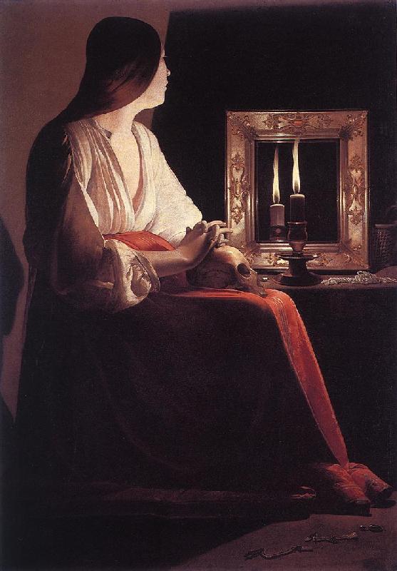 LA TOUR, Georges de The Penitent Magdalen s oil painting image